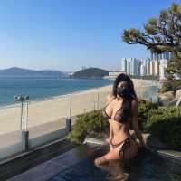 부산 해운대 파라다이스씨티 씨메르 야외온천🌊
