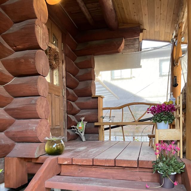 木のぬくもりログハウスカフェ☕️