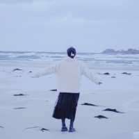 제주도 겨울 바다 : 협재 해수욕장