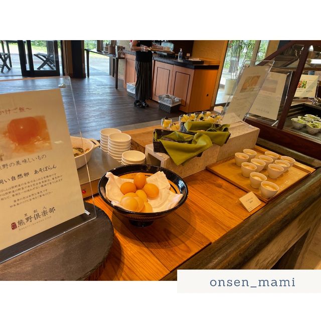 朝ごはんは、野菜多めのビュッフェが嬉しい🍱