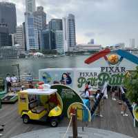 Pixar-themed mini golf outside MBS