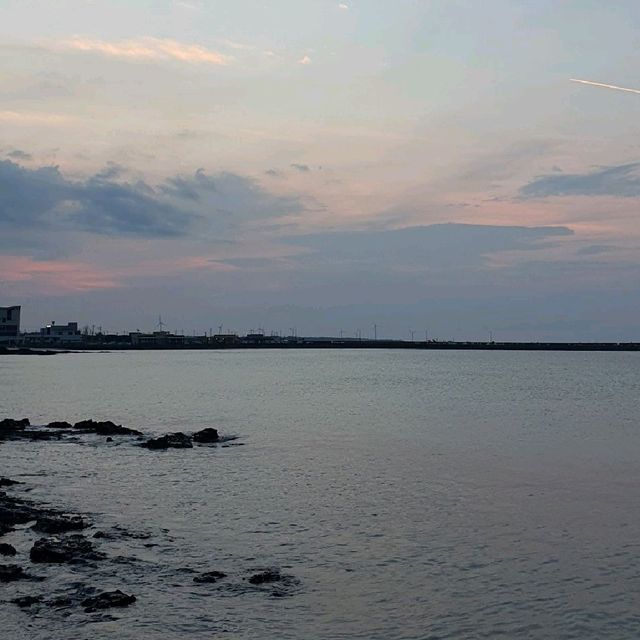 제주 서쪽 세화해변 밤산책