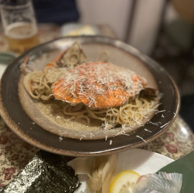 오키나와 놀러가서 게살크림파스타 먹는 느낌! “심야식당 텐조”