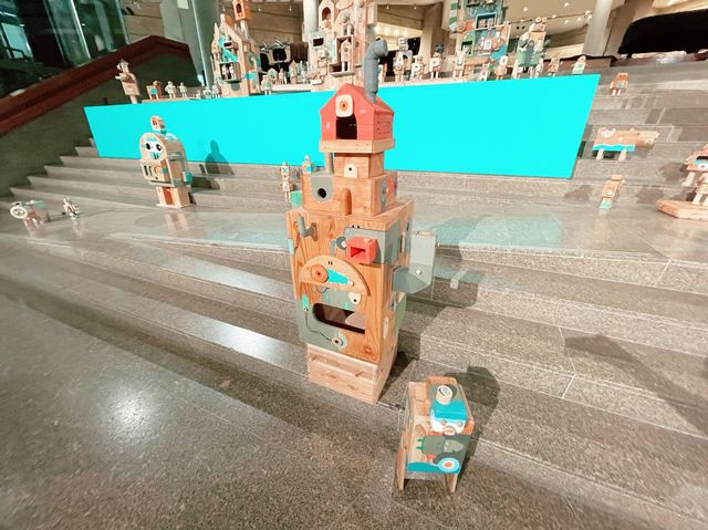 Visual arts installation at Esplanade 