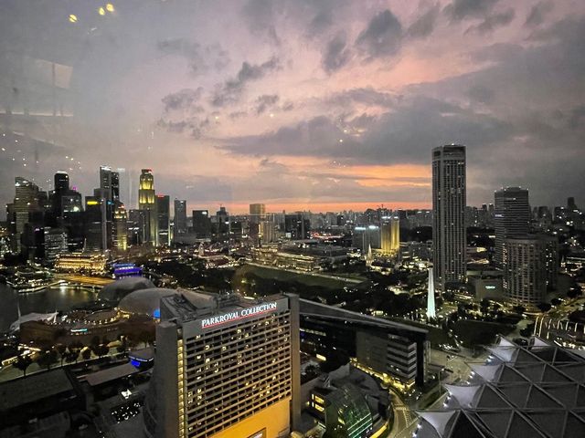 City skylines from Pan Pacific lounge