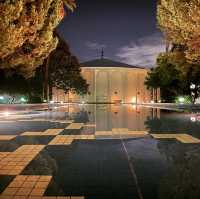 Magnificent campus of Cal Tech at night