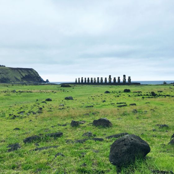 Moai in most remote inhabited island