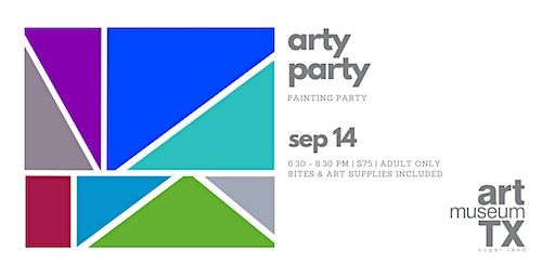 arty party PAINTING PARTY | Geometric Cold Colors (Sugar Land) | ART MUSEUM TX Sugar Land