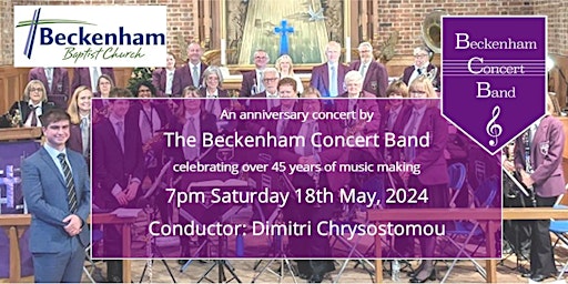 Beckenham Concert Band Anniversary Concert | Beckenham Baptist Church, Elm Road, Beckenham, UK