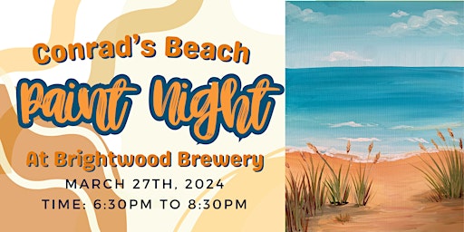 Conrad's Beach Paint Night at Brightwood Brewery | Brightwood Brewery