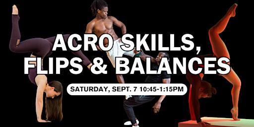 Acro Skills, Flips, & Balances Workshop | "The Nest" Acro Training Facility by Oakville Gymnastics Club