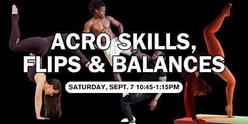 Acro Skills, Flips, & Balances Workshop | "The Nest" Acro Training Facility by Oakville Gymnastics Club