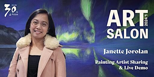2024 Art Salon Live Demo by Painter Janette Jorolan | Fo Guang Shan Buddhist Temple