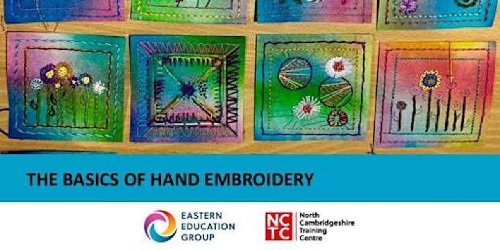 The Basics of Hand Embroidery | North Cambridgeshire Training Centre