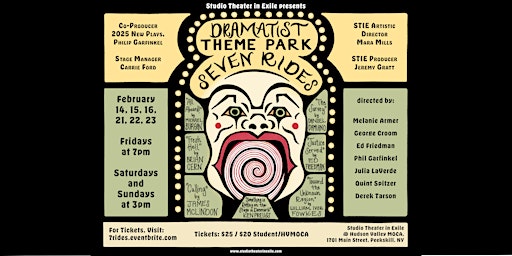 Dramatist Theme Park - 7 Rides - New One-Act Plays | Studio Theater in Exile