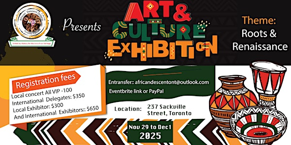 The 3rd International Art & Culture Exhibition- Theme: Roots & Renaissance | 237 Sackville St