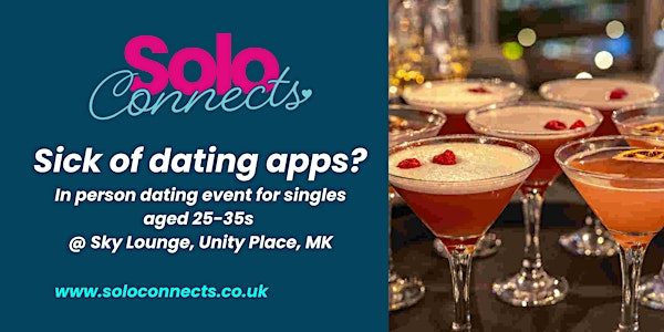 Solo Connects - Singles event for 25-35s | Unity Sky Lounge