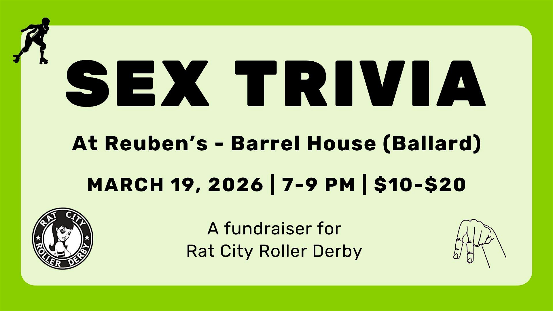 Sex Trivia @ Reuben's  - Barrel Room | Reuben's Brews - Barrel House