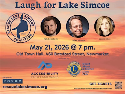 Laugh for Lake Simcoe | Old Town Hall