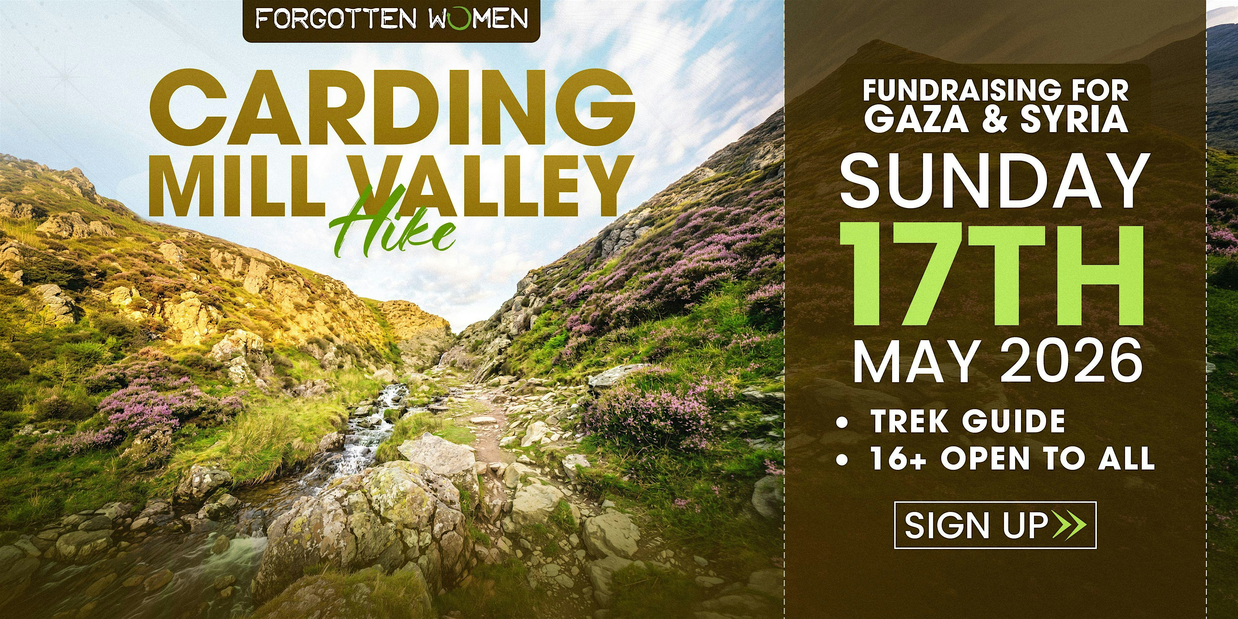 Carding Mill Valley Hike (Challenging) – Sunday 19th July 2026. | Carding Mill Valley
