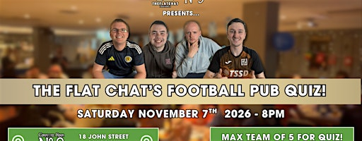 The Flat Chat's Football Pub Quiz 11! | Committee Room No.9