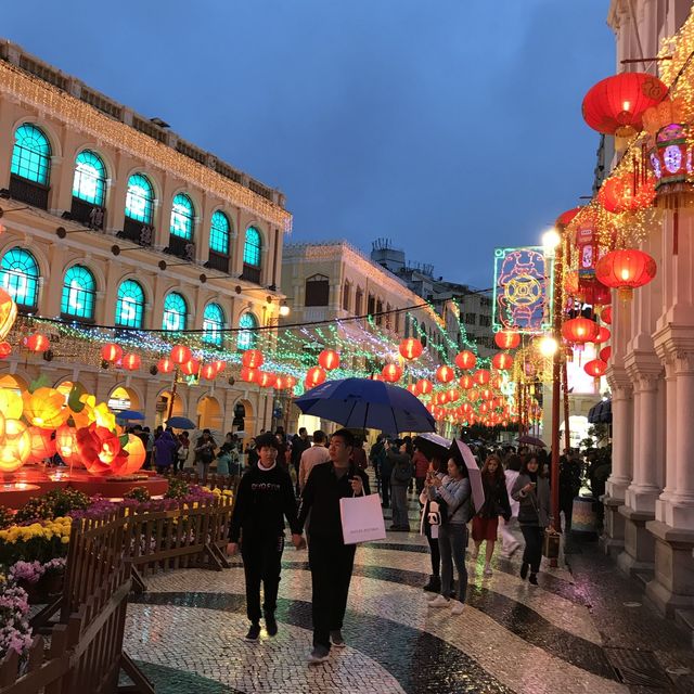 【🇨🇳中国・マカオ】イルミネーションと街並みがきれい⛪️