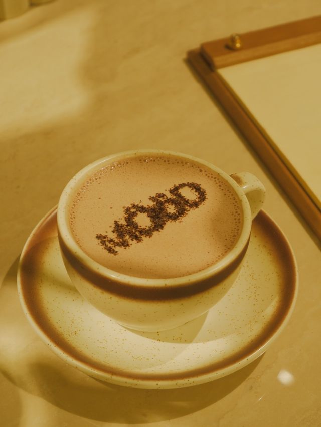 深木🪵系Cafe，三文魚意粉超足料 