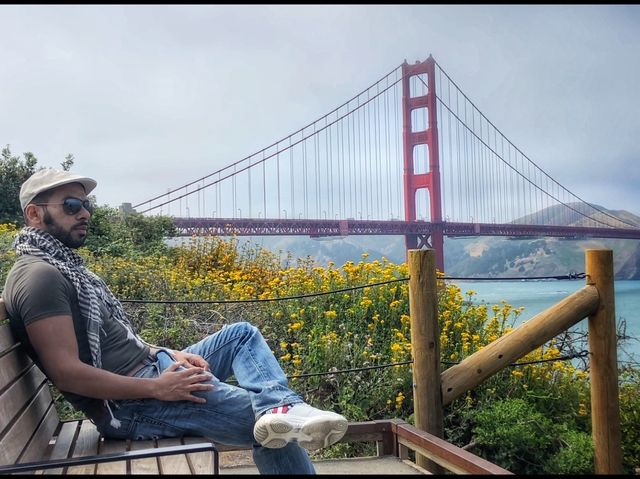 The Golden Gate Bridge. 