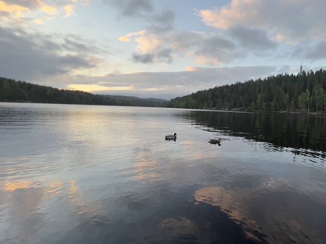 Beautiful Badedammen lake