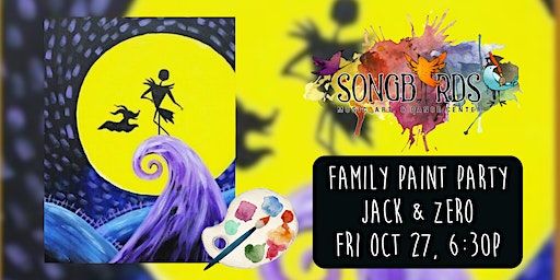 Family Paint Party at Songbirds- Jack & Zero | Songbirds Music, Art, & Dance Center