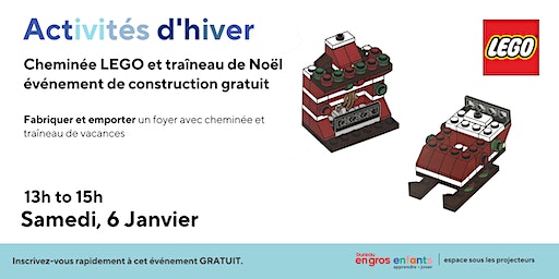 Traîneau et cheminée Lego pour les fêtes | Staples Des Source