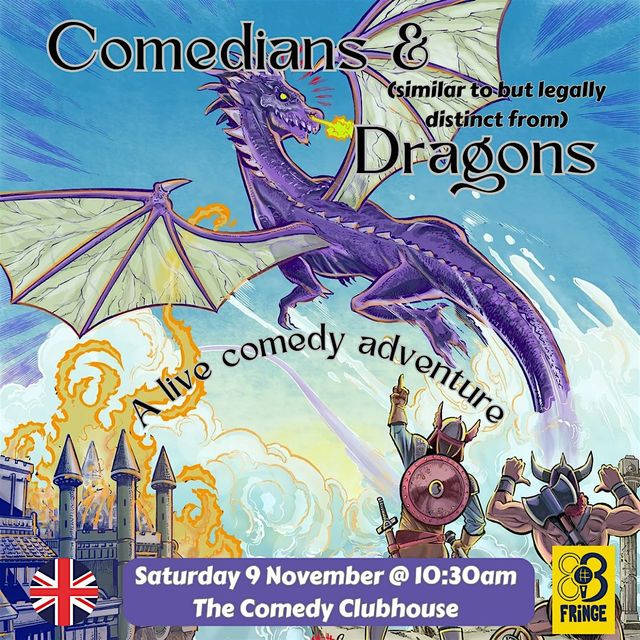 Comedians & Dragons • A Fantasy Comedy Show • BCN Fringe • En | The Clubhouse Cafe