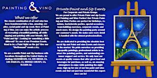 Starry Night Eiffel Tower - Paint and Sip Pomona | Smoke and Fire Social Eatery