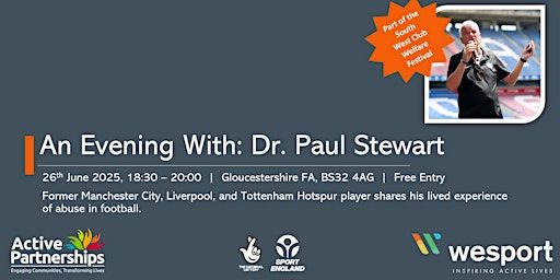 An Evening With: Dr. Paul Stewart | Gloucestershire Football Association
