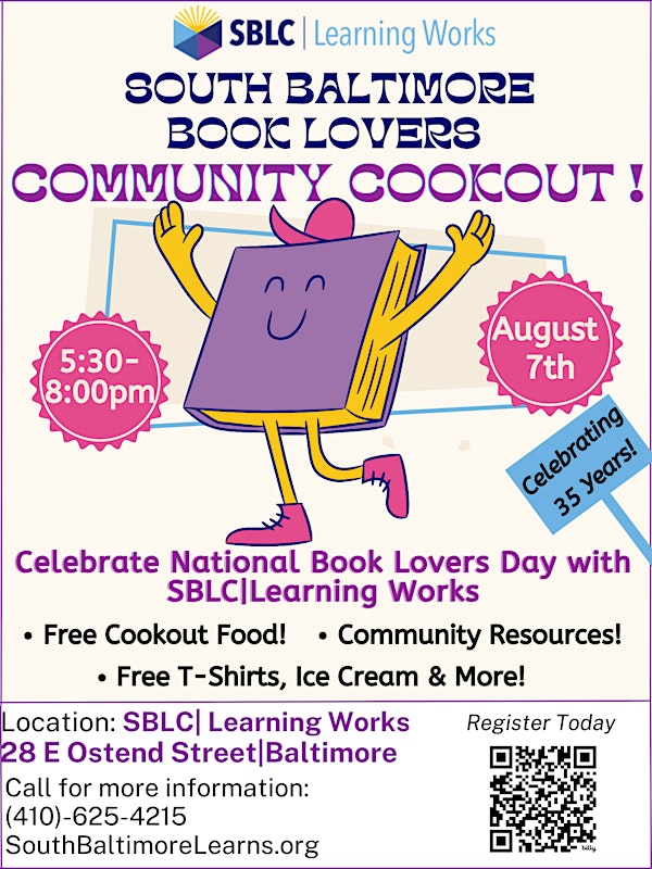South Baltimore Book Lovers Community Cookout 2025 | South Baltimore Learning Center