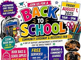 Back 2 School BookBag & School Supplies Giveaway | Gaston Community Center
