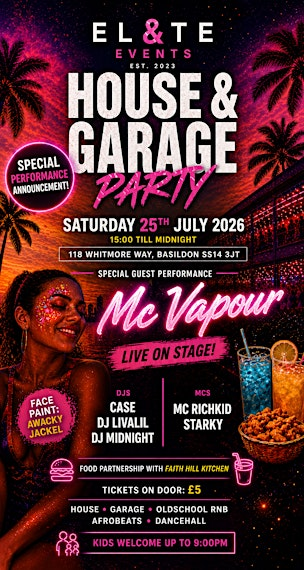 EL&TE Events Presents: House & Garage Party 2026 | The Jolly Friar