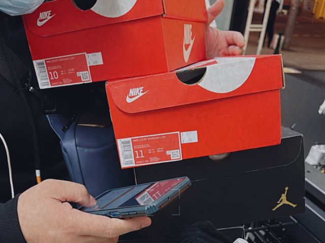 Christmas Shopping at Nike Factory Store