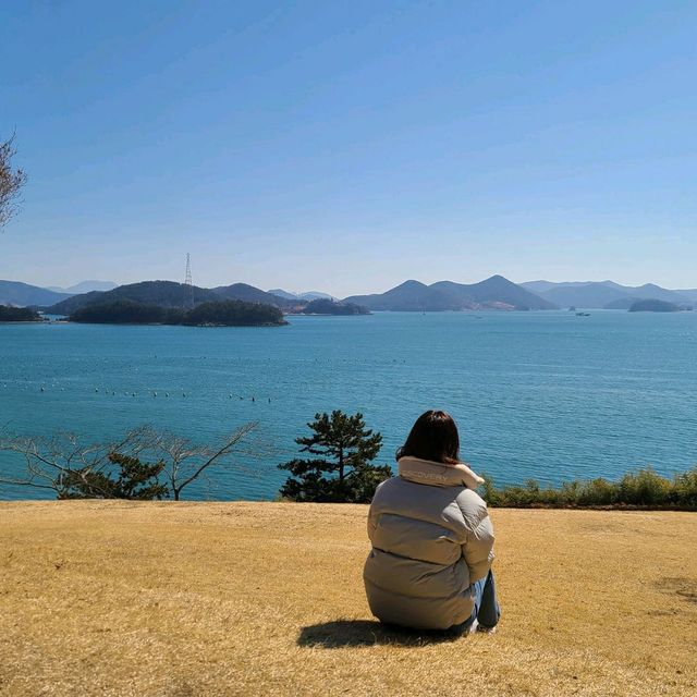 통영바다가 한눈에 보이는 이순신공원