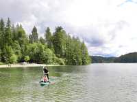 밴쿠버 Sasamat Lake 패들보드와 물놀이