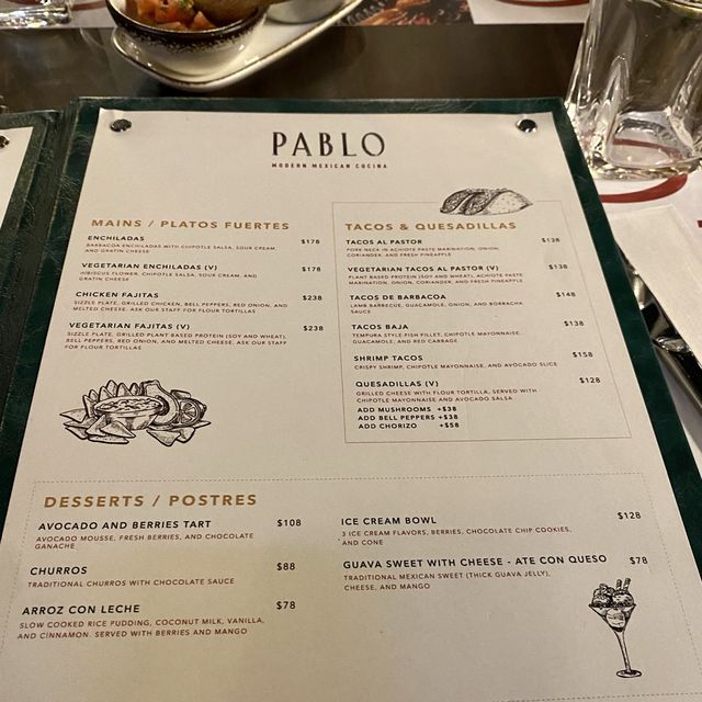 Highlights of our birthday dinner at Pablo