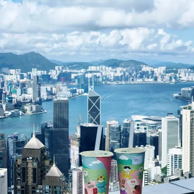  skyline and waterfront view of HK