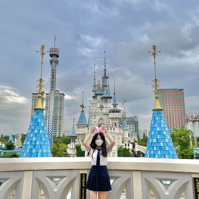 롯데월드에는 교복입고 놀러가기!🎠