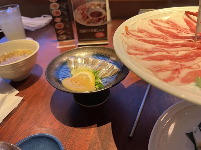 【鹿児島】アミュプラザの中にある黒豚しゃぶしゃぶ