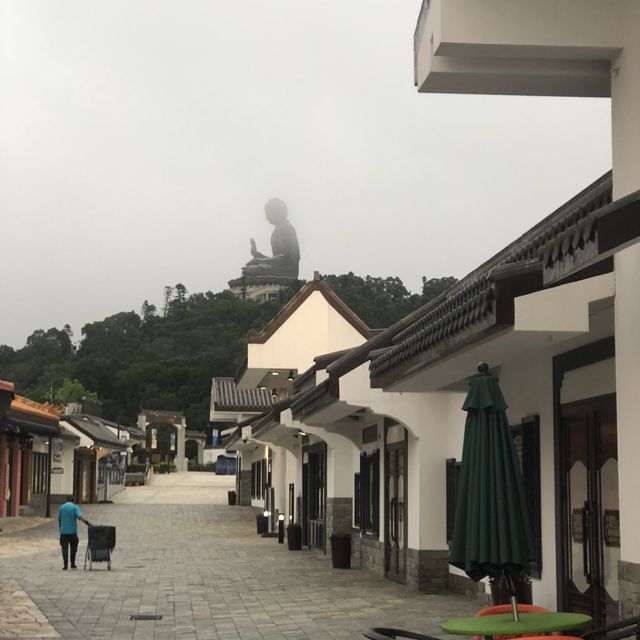 景觀開揚嘅昂坪棧道