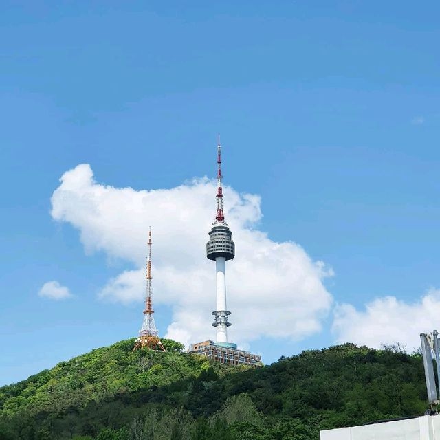 [서울/용산] 남산타워 view✨️ : 해방촌 눕카페