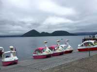 Strolling along Lake Toya 