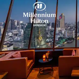 Millenium Hilton พักริมแม่น้ำเจ้าพระยาวิวพาโนรามา