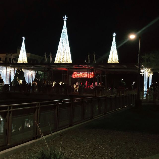 Canal Walk Way at Christmastime