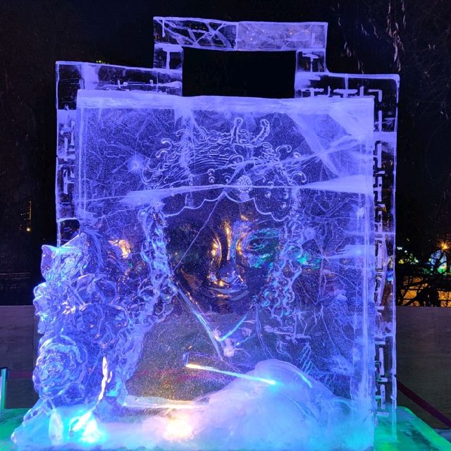 Ice sculptures at Zhongshan Park, Harbin